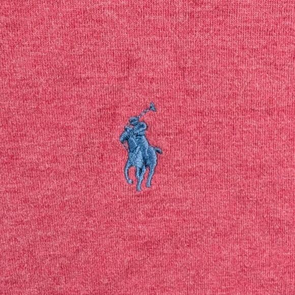 Ralph Lauren Polo red Long Sleeve 1/4 Button Pullover Sweater Men's 2XL Logo - Picture 5 of 12